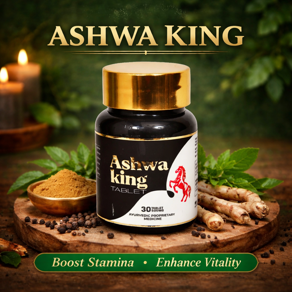 Ashwa King Ayurvedic Tablets – 30 Tablets | Herbal Wellness Formula