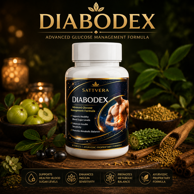Diabodex Ayurvedic Blood Sugar Support Tablets | Glucose Management Formula (30 Tablets)